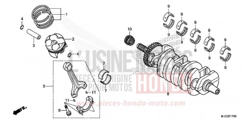 VILEBREQUIN/PISTON CBR600RAD de 2013